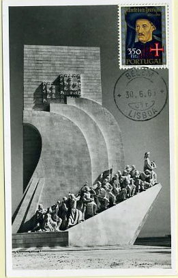 19lis0405.jpg -      Lote:       0405                Descrição:       Infante D. Henrique - Postal ilustrado da Torre de Belém, com selo de 3$50 de Portugal, comemorativo do V Centenário do Nascimento do Infante, obliterados com carimbo de Lisboa (30.06.65 - Último dia de circulação dos selos desta emissão).         PM         Valor Base:       &euro; 25,00       Valor Venda:       &euro;      
