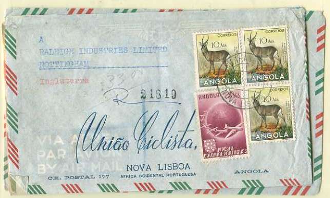 20Lis_136.jpg -     Lote:     136             Descrição:     1949/61 - Globo Terrestre, Fauna, Carta Geográfica e Tipos Femininos de Angola. Três sobrescritos circulados com selos das emissões em referência. Marcofilia diversa. Lote a ver.         Lote        Valor Base:     &euro; 8,00     Valor Venda:     &euro;      
