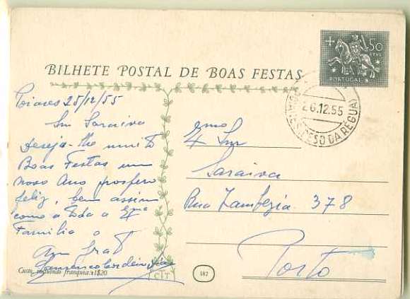20Lis_261.jpg -     Lote:     261             Descrição:     1955 - Boas-Festas. Tipo Cavaleiro Medieval. OM132, $50 preto e cinzento. Série completa do n.º 182 ao 189, toda bem circulada. MB e MR.         IC        Valor Base:     &euro; 90,00     Valor Venda:     &euro;      