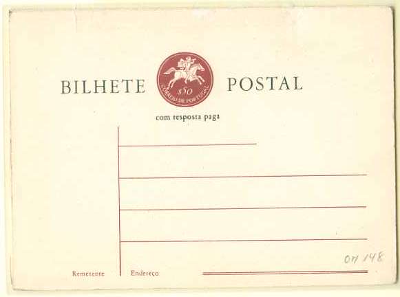 20Lis_262.jpg -     Lote:     262             Descrição:     1962 - Postilhão com taxa. Folha dobrada em cima. OM149, $50+$50 violeta vermelho. Novo.         IN        Valor Base:     &euro; 12,00     Valor Venda:     &euro;      