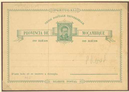 20Lis_297.jpg -     Lote:     297             Descrição:     1885 - D. Luís I. OM3, 30 reis verde sobre cartolina camurça. Inteiro com a sobrecarga PROVA pequena.         PRV        Valor Base:     &euro; 20,00     Valor Venda:     &euro;      