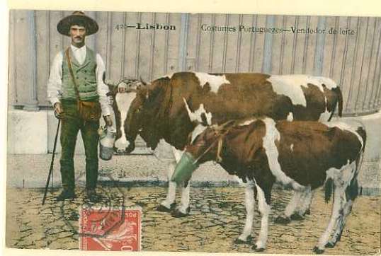 20Lis_390.jpg -     Lote:     390             Descrição:     Costumes. Vendedor de leite. Costumes Portuguezes. Lisboa. Postal ilustrado circulado.         PI        Valor Base:     &euro; 35,00     Valor Venda:     &euro;      