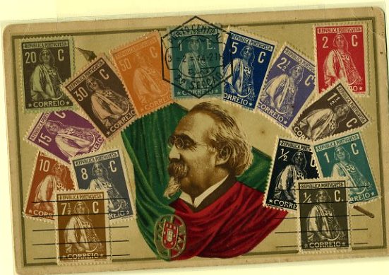 20Lis_432.jpg -     Lote:     432             Descrição:     Alegoria à República * Manuel de Arriaga + Selos Ceres. Impresso em relevo. Novo.         PI        Valor Base:     &euro; 5,00     Valor Venda:     &euro;      