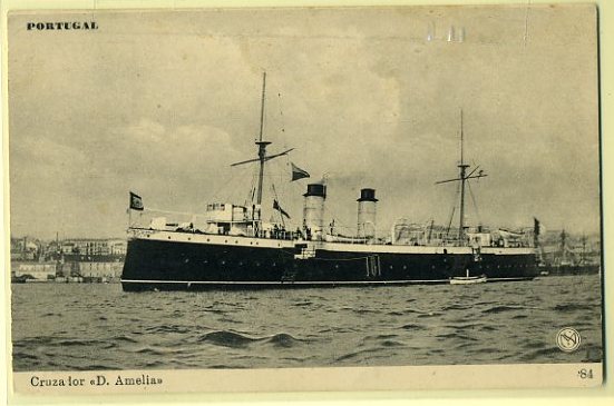 20Lis_437.jpg -     Lote:     437             Descrição:     Marinha de Guerra Portuguesa. Cruzador D. Amélia. Novo.         PI        Valor Base:     &euro; 5,00     Valor Venda:     &euro;      