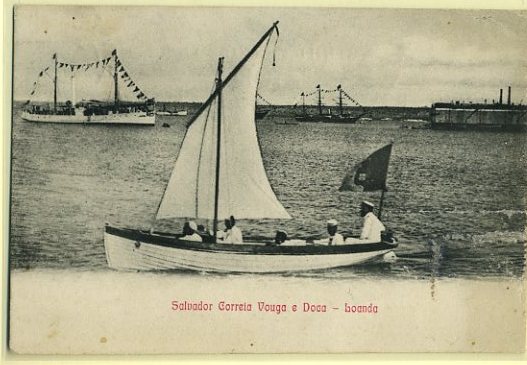 20Lis_461.jpg -     Lote:     461             Descrição:     Salvador Correia, Vouga e Doca - Loanda. Postal ilustrado editado por Esteves Reis & Cia. Circulado.         PI        Valor Base:     &euro; 5,00     Valor Venda:     &euro;      