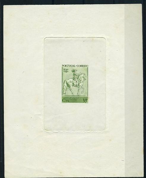 20Lis_666.jpg -     Lote:     666             Descrição:     1940 - Centenários da Fundação e Restauração. Tipo II (Maio). 35 ctvs verde. Prova de cunho. MB         PRV        Valor Base:     &euro; 75,00     Valor Venda:     &euro;      