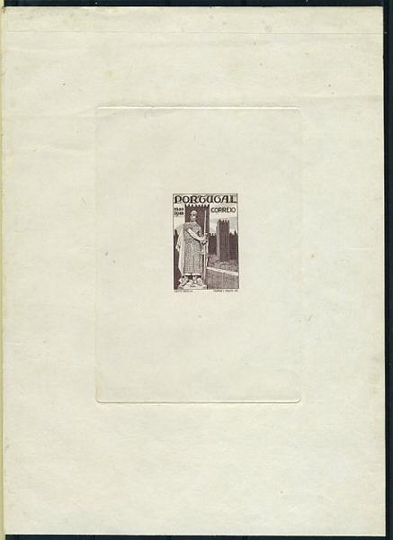 20Lis_667.jpg -     Lote:     667             Descrição:     1940 - Centenários da Fundação e Restauração. Tipo IV /Jan.-Fev.). Prova de cunho em castanho vermelho. MB          PRV        Valor Base:     &euro; 75,00     Valor Venda:     &euro;      