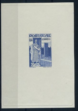 20Lis_672.jpg -     Lote:     672             Descrição:     1940 - Centenários da Fundação e Restauração. Tipo IV /Jan.-Fev.). Prova de cunho em azul. OM2256. MB         PRV        Valor Base:     &euro; 75,00     Valor Venda:     &euro;      