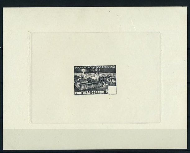 20Lis_674.jpg -     Lote:     674             Descrição:     1940 - Centenários da Fundação e Restauração. Tipo I (Março). Prova de cunho em preto. OM2251. MB         PRV        Valor Base:     &euro; 75,00     Valor Venda:     &euro;      