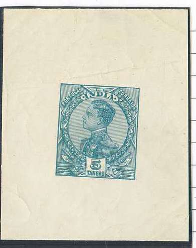 20Lis_773.jpg -     Lote:     773             Descrição:     D. Manuel II. Não emitidos. Prova de cunho em azul (47x57mm) para o selo de 5 Tangas, sem goma. B e R.         PRV        Valor Base:     &euro; 15,00     Valor Venda:     &euro;      