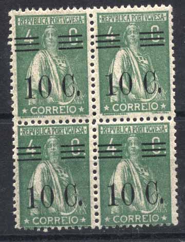 20Lis_816.jpg -     Lote:     816             Descrição:     1928/29 - Ceres com sobretaxa. CE456, 10 s/ 4c. Quadra denteado 12x11.5, com ligeira deslocação da sobretaxa.         ***        Valor Base:     &euro; 3,00     Valor Venda:     &euro;      