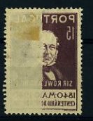 20Lis_818.jpg -     Lote:     818             Descrição:     1940 - Centenário do Selo Postal. CE602, 15 c. castanho escuro. Impressão parcial retro-verso. MB         *        Valor Base:     &euro; 15,00     Valor Venda:     &euro;      
