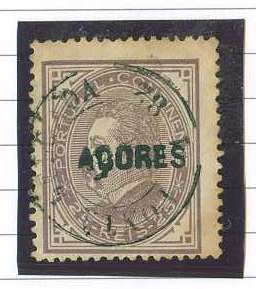 20Lis_865.jpg -     Lote:     865             Descrição:     1880/1 - D. Luís I de perfil. Selos do Continente com sobrecarga Açores. CE34, 25 reis castanho vermelho, denteado 13.5, com dupla sobrecarga.         O        Valor Base:     &euro; 5,00     Valor Venda:     &euro;      