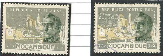 20Lis_928.jpg -     Lote:     928             Descrição:     1954 - 4.º centenário da Fundação da Cidade de S. Paulo. CE411, 3$50 com deslocação da impressão da cor cinzenta, provocando a eliminação das legendas + exemplar normal para comparação.         ***        Valor Base:     &euro; 5,00     Valor Venda:     &euro;      