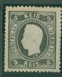 20Lis_1009.jpg -     Lote:     1009             Descrição:     1867/70 - D. Luís I, fita curva, denteados. CE27, 5 reis preto. Valor de catálogo &euro; 196,00.         **        Valor Base:     &euro; 50,00     Valor Venda:     &euro;      