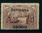 20Lis_1046.jpg -     Lote:     1046             Descrição:     1911 - 4.º Centenário do Descobrimento do Caminho Marítimo para a Índia com sobrecarga República, sobre selos da Madeira. CE205, 1$000 s/ 10 reis. Valor de catálogo &euro; 61,00.         **        Valor Base:     &euro; 15,00     Valor Venda:     &euro;      