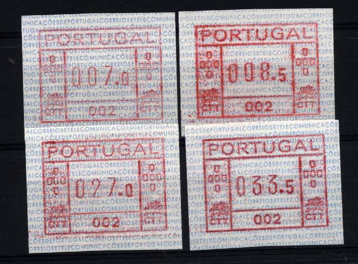 20Lis_1116.jpg -     Lote:     1116             Descrição:     1981 - Correios e Telecomunicações de Portugal. Máquina FRAMA. ETQ1. Série completa para o ano de 1981 (007.0 / 008,5 / 027.0 / 033.5) da máquina 002 - Terreiro do Paço.         ETQ        Valor Base:     &euro; 150,00     Valor Venda:     &euro;      
