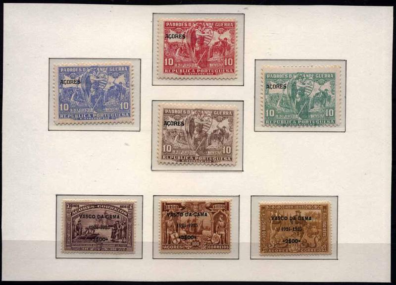 20Lis_1172.jpg -     Lote:     1172             Descrição:     1925 - Imposto Postal * Padrões da Grande Guerra + Vinhetas Vasco da Gama. CE IPT10/13, série completa + série de vinhetas de 2$00 sobre selos do Centenário da Índia de 10, 100 e 150 reis.         **        Valor Base:     &euro; 10,00     Valor Venda:     &euro;      