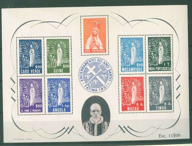 20Lis_1196.jpg -     Lote:     1196             Descrição:     Ultramar. 1951 - Encerramento do Ano Santo. CE BLC1. Novo com a goma original, sem sinal de charneira. Valor de catálogo &euro; 202.32.         BLC/***        Valor Base:     &euro; 50,00     Valor Venda:     &euro;      