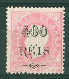 20Lis_1209.jpg -     Lote:     1209             Descrição:     1902 - D. Luís I com sobretaxa. CE60, 400 reis s/ 20 reis rosa, tipo II, denteado 12.5, papel porcelana. Bonito exemplar. Valor de catálogo &euro; 97,27.         **        Valor Base:     &euro; 50,00     Valor Venda:     &euro;      