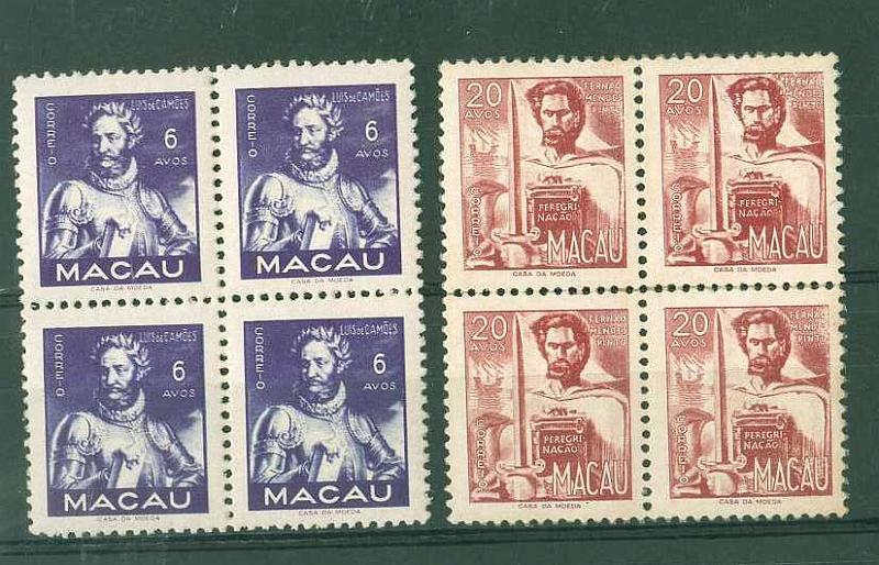 20Lis_1244.jpg -     Lote:     1244             Descrição:     1951 - Vultos do Oriente. CE358 e 360. Lote de duas quadras. Uma de 6 avos com papel colado no verso e outra de 20 avos. Valor de catálogo &euro; 48.36.         ***        Valor Base:     &euro; 23,00     Valor Venda:     &euro;      