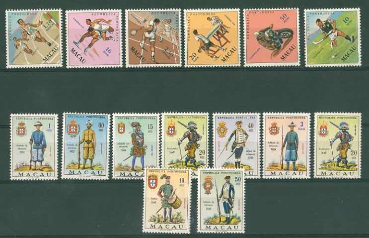 20Lis_1248.jpg -     Lote:     1248             Descrição:     1962/66 - Modalidades desportivas e Uniformes militares. CE397/402 e CE407/414. Séries completas. Valor de catálogo &euro; 49,34.         ***        Valor Base:     &euro; 14,00     Valor Venda:     &euro;      