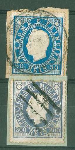 20Lis_1305.jpg -     Lote:     1305             Descrição:     1886 - D. Luís I. Fita direita. Dois fragmentos com selos de 50 e 200 reis, papel porcelana, denteado 12.5. Selo de 200 reis obliterado com carimbo mudo de 4 barras.         FRG        Valor Base:     &euro; 5,00     Valor Venda:     &euro;      