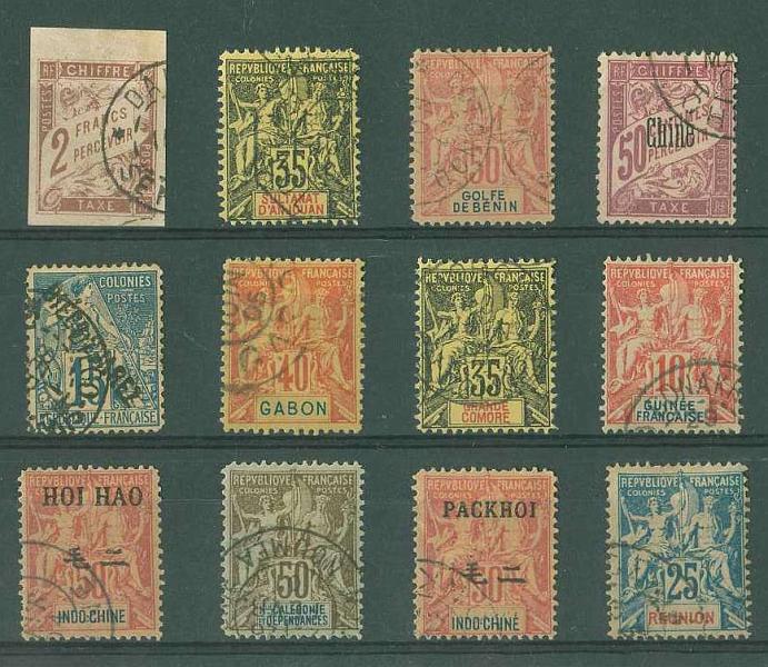 20Lis_1650.jpg -     Lote:     1650             Descrição:     Colónias francesas. Lote de 12 selos falsos.          O        Valor Base:     &euro; 10,00     Valor Venda:     &euro;      