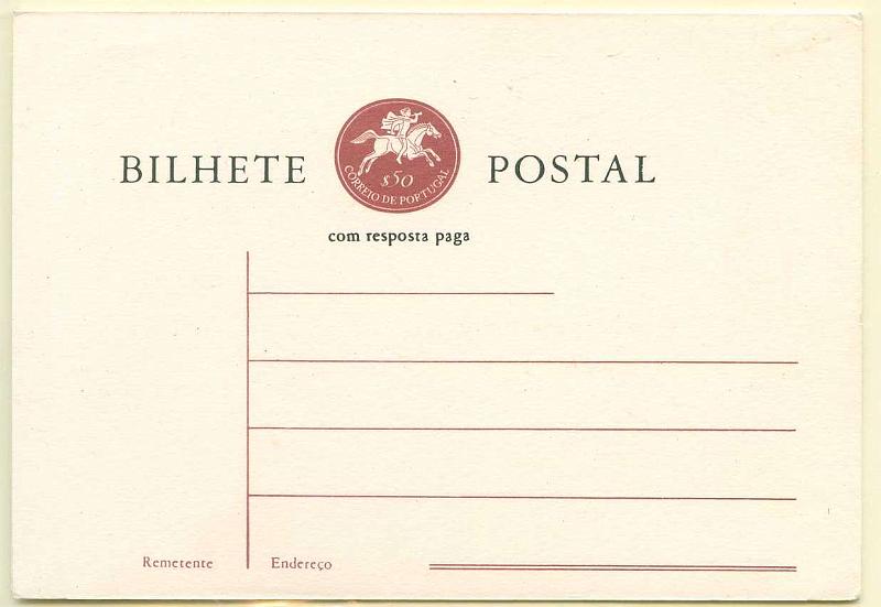 22Lis_0376.jpg -     Lote:    376            Portugal       Descrição:         1962 &mdash; Postilhão com taxa. OM148, $50+$50 violeta vermelho. Novo. Apenas emitidos 34.500 exemplares.        IN       Valor Base:     &euro; 15,00     Valor Venda:     Retirado     