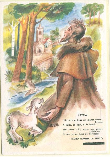 22Lis_0377.jpg -     Lote:    377            Portugal       Descrição:         1965 &mdash; Boas Festas. Postilhão sem taxa. Custo incluindo a franquia 1$20. OM160 (246 &mdash; Pátria), ($50) amarelo castanho, com tarja preta. Apenas emitidos 7.000 exemplares. Inteiro novo.        IC       Valor Base:     &euro; 10,00     Valor Venda:     &euro; 16,00     