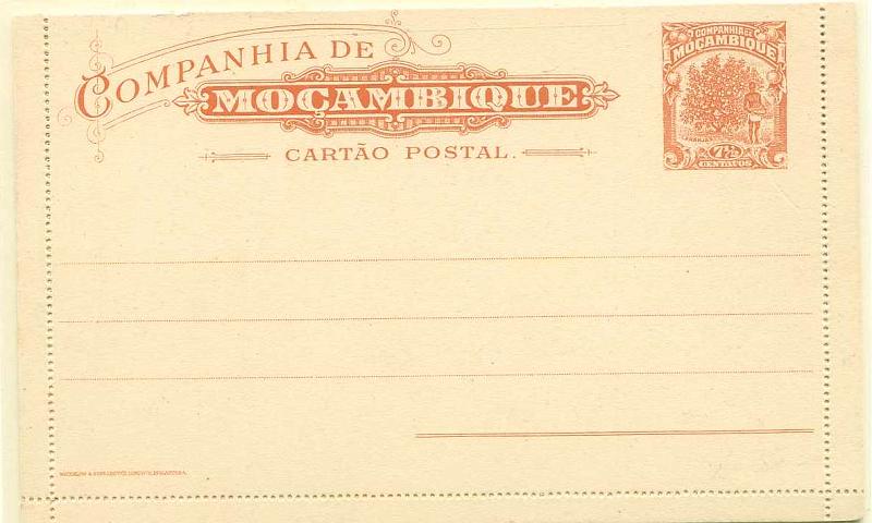 22Lis_0460.jpg -     Lote:    460            Companhia de Moçambique       Descrição:         1920 &mdash; Motivos locais. Bilhetes-Postais. OM14, 7 &frac12; C laranja (LARANJAS). Novo. MR.        IN       Valor Base:     &euro; 5,00     Valor Venda:     Retirado     