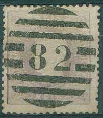 22Lis_1192.jpg -     Lote:    1192            Portugal       Descrição:         1867/70 &mdash; D. Luís I. Fita curva, denteados. CE35, 240 reis lilás malva, com margem esquerda retocada no denteado, obliterado com carimbo da 2.ª reforma 82 &mdash; ALVAIAZERE. Valor de catálogo &euro; 822,00.        O       Valor Base:     &euro; 300,00     Valor Venda:     Retirado     