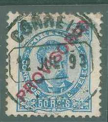 22Lis_1231.jpg -     Lote:    1231            Portugal       Descrição:         1892/93 &mdash; D. Luís I. Sobrecargas PROVISÓRIO. CE87, 50 reis azul, sobrecarga C, denteado 11 &frac12;. Valor de catálogo &euro; 108,00.        O       Valor Base:     &euro; 20,00     Valor Venda:     &euro; 26,00     