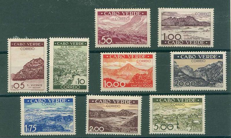 22Lis_1479.jpg -     Lote:    1479            Cabo Verde       Descrição:         1948 &mdash; Vistas de Cabo Verde. CE241/249. Série completa. Valor de catálogo &euro; 168.90.        **       Valor Base:     &euro; 40,00     Valor Venda:     &euro; 40,00     