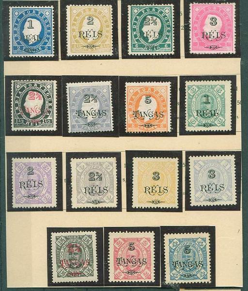 22Lis_1503.jpg -     Lote:    1503            Índia       Descrição:         1902/1919 &mdash; D. Luís I e D. Carlos I, com sobretaxa + D. Carlos I com sobrecarga Provisório + D. Carlos I, selos perfurados "a meio", com sobretaxa + Imposto Postal * Taxa de Guerra. CE167/181, CE182/184, CE216/221 e CE IP 1/2. Séries completas. Valor de catálogo &euro; 81,85.        */**       Valor Base:     &euro; 24,00     Valor Venda:     &euro; 28,00     
