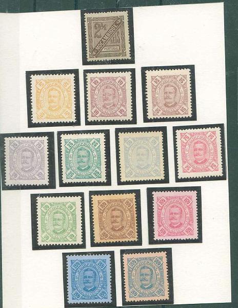 22Lis_1555.jpg -     Lote:    1555            Moçambique       Descrição:         1893/94 &mdash; D. Carlos I Diogo Neto. CE28/40. Série completa. Valor de catálogo &euro; 61,50.        *       Valor Base:     &euro; 14,00     Valor Venda:     &euro; 20,00     