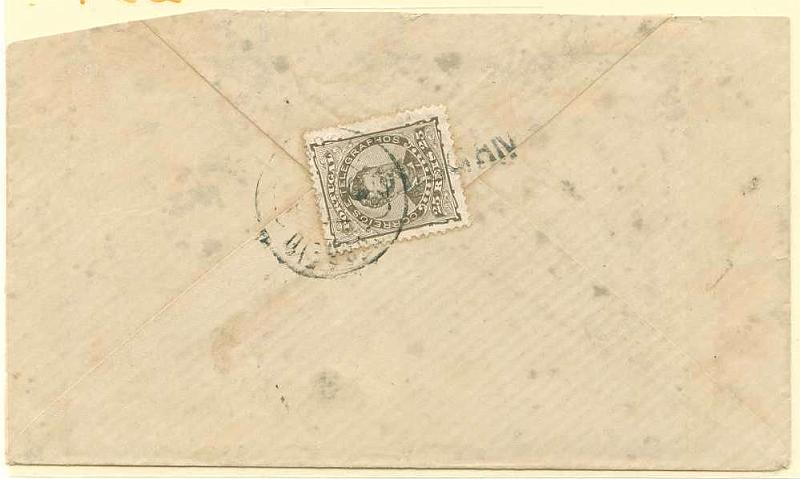 22Lis_1708.jpg -     Lote:    1708            Portugal       Descrição:         Carimbos nominativos. 1882/83 &mdash; D. Luís I de frente. CE57, 25 reis castanho, denteado 12 &frac12;, papel porcelana, circulado da Golegã para Lisboa. Carimbo nominativo batido a preto na frente e verso do sobrescrito "GOLEGAN".        Carta       Valor Base:     &euro; 3,00     Valor Venda:     &euro; 5,00     