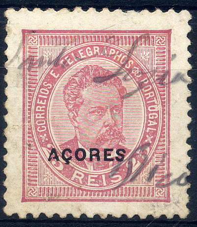 22Lis_1808.jpg -     Lote:    1808            Açores       Descrição:         Obliterações manuscritas. Açores. 1884/87 &mdash; D. Luís I. De frente. CE55, 25 reis lilás rosa, denteado 11 &frac12;, com obliteração manuscrita a preto de "SANTA LUZIA / PICO". MB e R.        O       Valor Base:     &euro; 15,00     Valor Venda:     &euro; 130,00     