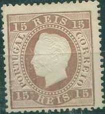 22Lis_2006.jpg -     Lote:    2006            Portugal       Descrição:         Reimpressões de 1885. 1870/76 &mdash; D. Luís I. Fita direita. CE38, 15 reis castanho, denteado 13 &frac12;. Valor de catálogo &euro; 60,00.        R*       Valor Base:     &euro; 12,00     Valor Venda:     &euro; 12,00     