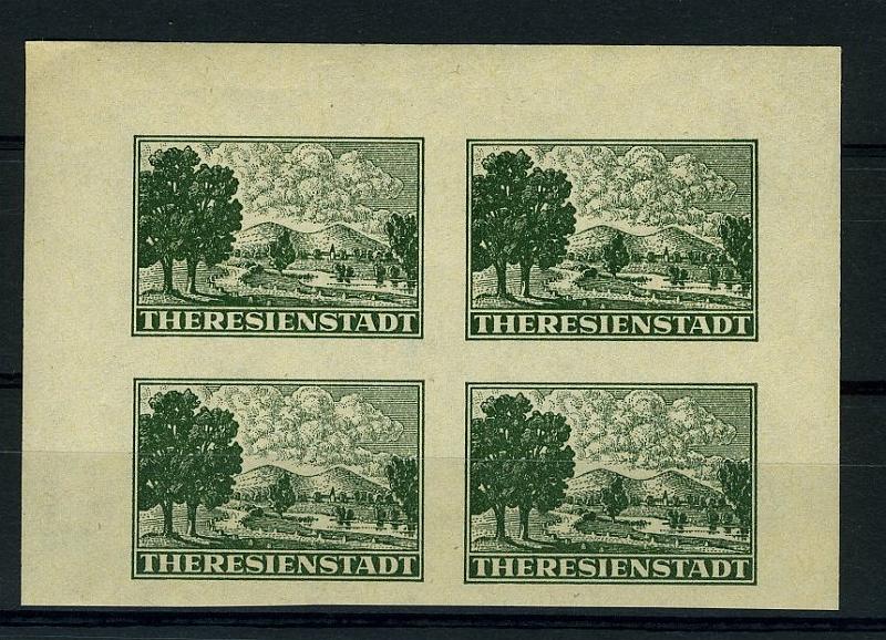 22Lis_2021.jpg -     Lote:    2021                   Descrição:      Theresienstadt    (selo de campo de concentração?). MItchel 1. Quadra de selos falsos, não denteados.         PRV       Valor Base:     &euro; 3,00     Valor Venda:     &euro; 3,00     