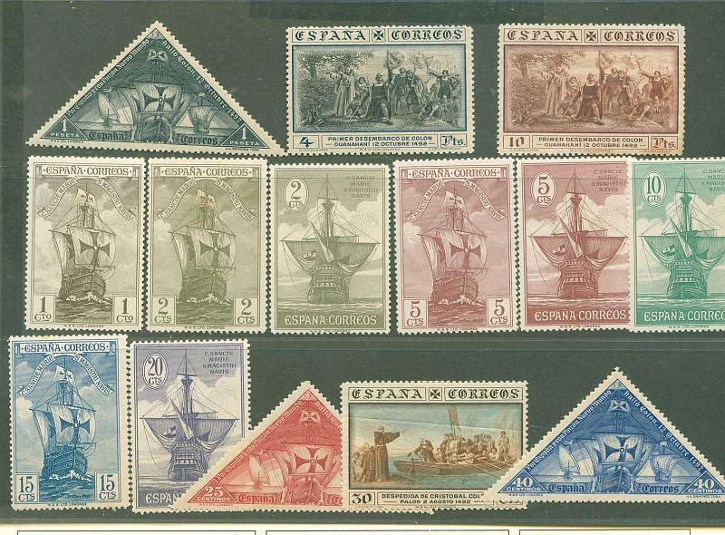 22Lis_2029.jpg -     Lote:    2029                   Descrição:      Espanha.   Lote composto de 14 selos de 1930. Final da Exposição de Sevilha em homenagem a Cristobal Colón. Yvert série 442/456 com excepção dos n.ºs 451 e 453. Alguns pontos de óxido no verso no selo 456. Valor de catálogo &euro; 79,50.        **/*       Valor Base:     &euro; 12,00     Valor Venda:     Retirado     