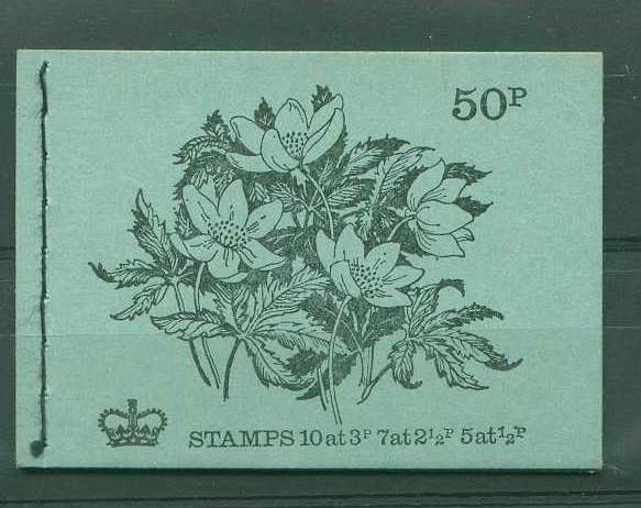 22Lis_2043.jpg -     Lote:    2043                   Descrição:      Reino Unido.   Carteira de 1972 &mdash; Flores na capa (10 selos de 3 p; 7 selos de 2 &frac12; p. e 5 selos de &frac12; p.).            CRT       Valor Base:     &euro; 15,00     Valor Venda:     Retirado     
