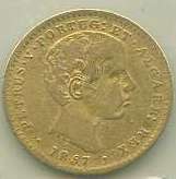 22Lis_2055.jpg -     Lote:    2055                   Descrição:      Portugal.   Moedas em ouro. 1857 - D. Pedro V. 2000 reis em ouro. BC. AG10.03.        MD       Valor Base:     &euro; 150,00     Valor Venda:     Retirado     