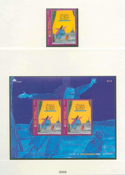 22Lis_2124.jpg -     Lote:    2124                   Descrição:      Portugal.   1999/2002 &mdash; CE2922/3196. Colecção montada em folhas Lindner e respectivos alguns, com séries completas, sem charneira + 44 blocos CE BLC260/293. Valor de catálogo superior a &euro; 413,00.        Lote       Valor Base:     &euro; 40,00     Valor Venda:     &euro; 90,00     