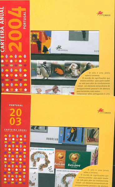 22Lis_2130.jpg -     Lote:    2130                   Descrição:      Portugal.   1993/2004. Carteiras &mdash; Lote com as carteiras anuais.        CRT       Valor Base:     &euro; 30,00     Valor Venda:     &euro; 60,00     