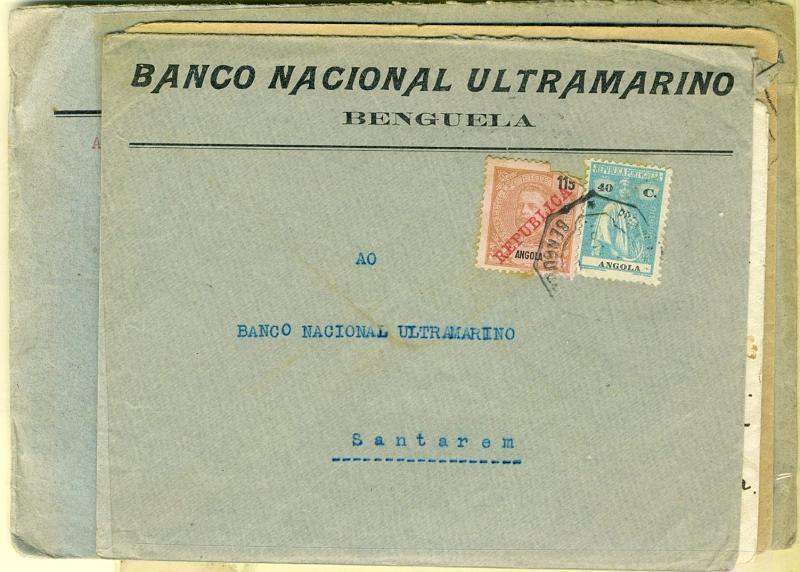 22Lis_2137.jpg -     Lote:    2137                   Descrição:      Angola &mdash;   Lote de 5 cartas circuladas com selos de diversas emissões, a maioria com selos Ceres. Lote a ver.        Lote       Valor Base:     &euro; 5,00     Valor Venda:     &euro; 5,00     