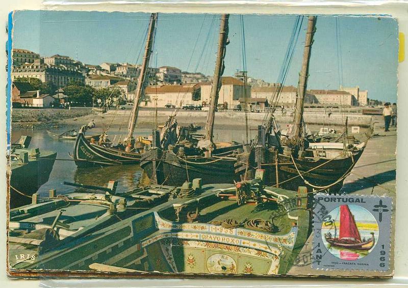 22Lis_2303.jpg -     Lote:    2303      Lotes pelo Correio              Descrição:         Vinhetas. I.A.N.T. Lote de sete postais ilustrados diferentes do temas "Barcos Típicos Portugueses", com vinhetas diferentes concordantes com os postais ilustrados, obliterados com carimbos concordantes. Lote interessante.        Lote       Valor Base:     &euro; 20,00     Valor Venda:     Retirado     