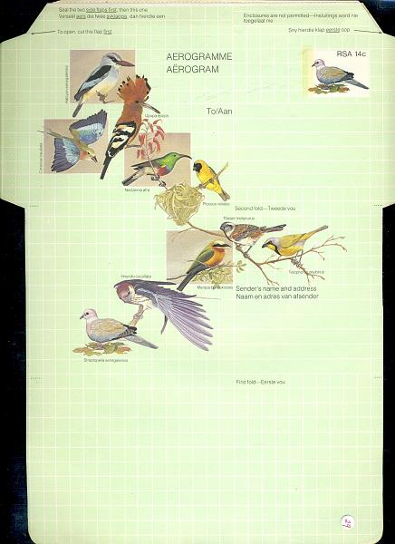 22Lis_2837.jpg -     Lote:    2837      Lotes pelo Correio              Descrição:      África do Sul.   Lote de 3 aerogramas novos, não dobrados, abundantemente ilustrados a cores (aves, flores e borboletas).        Lote       Valor Base:     &euro; 5,00     Valor Venda:     &euro; 5,00     