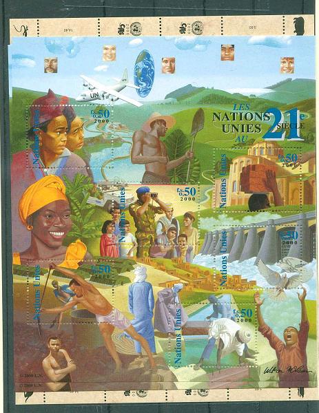 22Lis_2863.jpg -     Lote:    2863      Lotes pelo Correio              Descrição:      Nações Unidas.   Lote de 3 blocos iguais editados em 2000 "Les Nations Unies &mdash; 21.º Siécle" + mini-folha de 2000 com espécies em vias de extinção. Lote a ver.        Lote       Valor Base:     &euro; 8,00     Valor Venda:     Retirado     