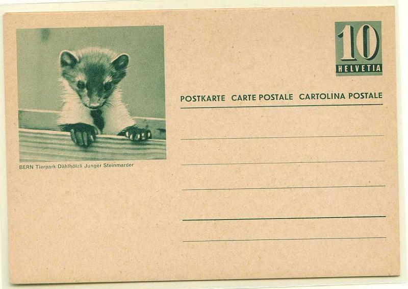 22Lis_2871.jpg -     Lote:    2871      Lotes pelo Correio              Descrição:      Suiça.   Dois inteiros postais novos, ilustrados com mamíferos do Jardim Zoológico de Berna.        IN       Valor Base:     &euro; 6,00     Valor Venda:     Retirado     